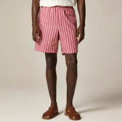 8" Relaxed cotton poplin short