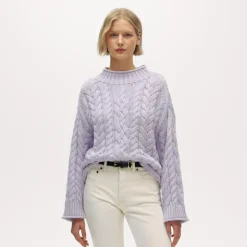 2025 Rollneck™ cable-knit sweater