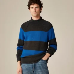 1988 Rollneck™ sweater in cotton hoop stripe