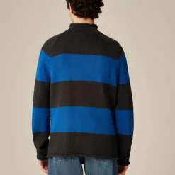 1988 Rollneck™ sweater in cotton hoop stripe