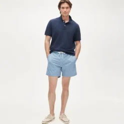 6'' stretch swim trunk in print with ECONYL® nylon
