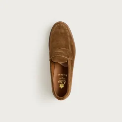 Alden® for J.Crew suede penny loafers