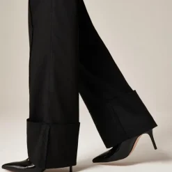 Alex Eagle X J.Crew cuffed mid-rise trouser in wool-cotton blend