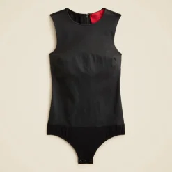 Alex Eagle X J.Crew leather-blend bodysuit