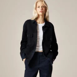 Alex Eagle X J.Crew oversized suede shirt