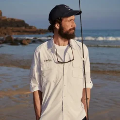 Atlantic Coastal Supplies X J.Crew cotton poplin fishing shirt