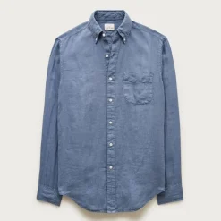 Baird McNutt garment-dyed Irish linen shirt