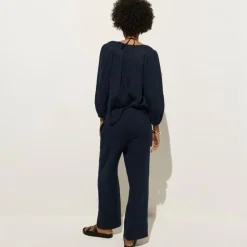 Beach pant in Hampton linen-blend