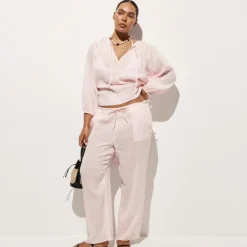 Beach pant in Hampton linen-blend