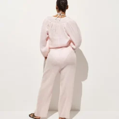 Beach pant in Hampton linen-blend