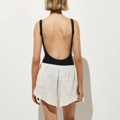 Beach short in Hampton linen-blend