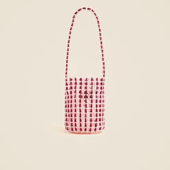 Beaded bucket bag