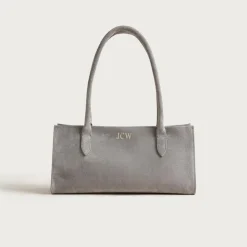 Berkeley structured shoulder bag in suede