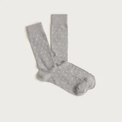 Bird's eye–print socks