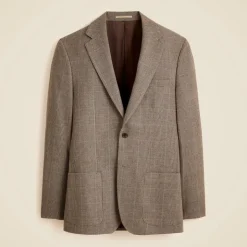 Blazer in English cotton-wool blend twill