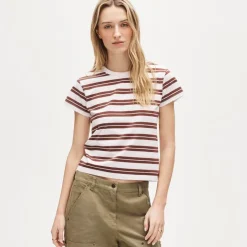 Boyfriend jersey classic-fit T-shirt in stripe