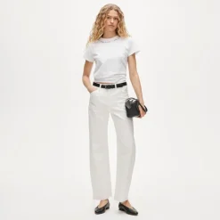 Boyfriend jersey classic-fit embroidered 