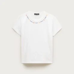 Boyfriend jersey classic-fit embroidered 