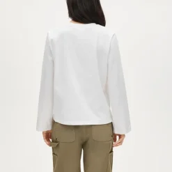 Boyfriend jersey relaxed long-sleeve T-shirt