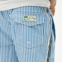 Boys' seersucker swim trunk