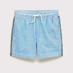 Boys' seersucker swim trunk