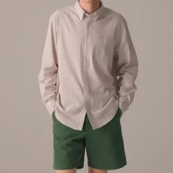 Broken-in organic cotton oxford shirt