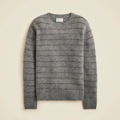 Brushed wool sweater in stripe