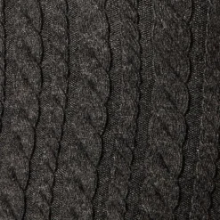 Cable-knit tube top in merino wool