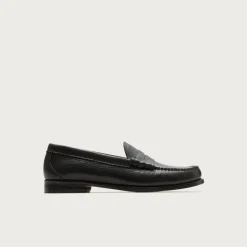 Camden tumbled leather loafers with leather soles