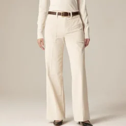Camp-pocket wide-leg pant in stretch corduroy