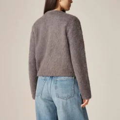 Cardigan in argyle wool blend