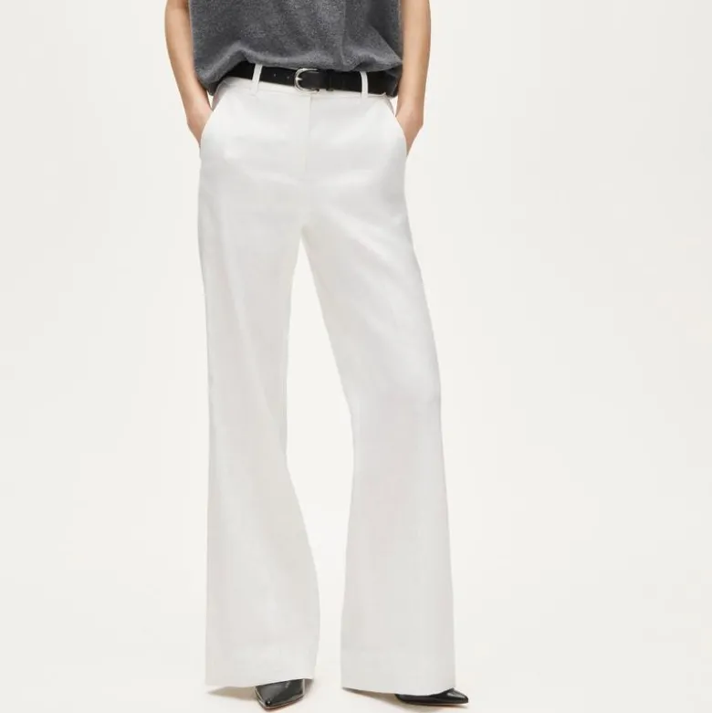 Carolina flare pant in stretch linen blend