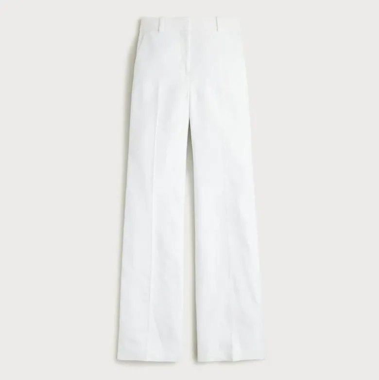 Carolina flare pant in stretch linen blend