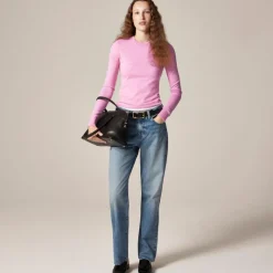 Carolyn fitted crewneck sweater in merino wool