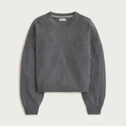 Cashmere blouson-sleeve sweater