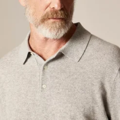 Cashmere collared sweater-polo