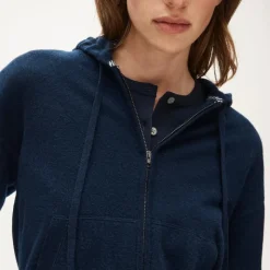 Cashmere full-zip hoodie