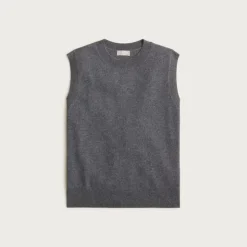 Cashmere relaxed sweater-vest
