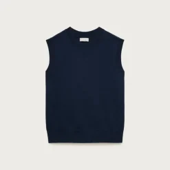 Cashmere relaxed sweater-vest