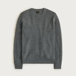 Cashmere rib-knit crewneck sweater