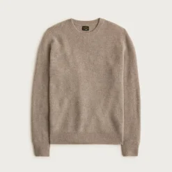 Cashmere rib-knit crewneck sweater