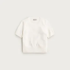 Cashmere shrunken T-shirt
