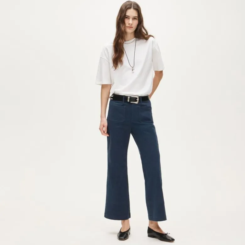Charley kickout cropped pant in chino