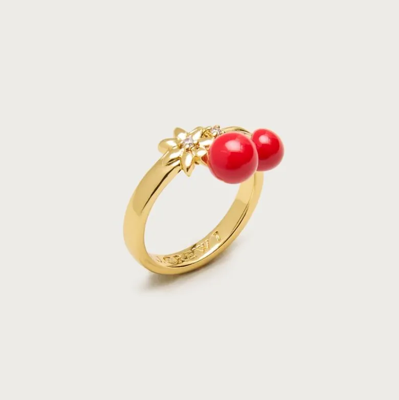 Cherry charm ring