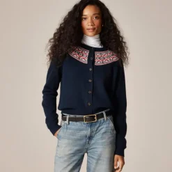 Classic Fair Isle cardigan in vintage wool