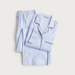 Classic pajama pant set in end-on-end cotton