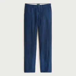 Classic-fit linen trouser
