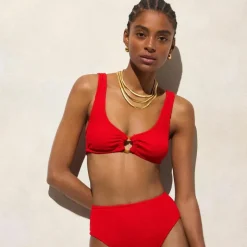 Claudia O-ring scrunchie bikini top