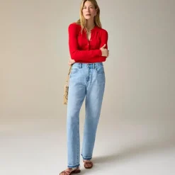 Collared button-up sweater in merino wool blend
