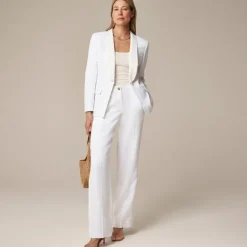 Collection Alexandra shawl-collar blazer in stretch linen blend